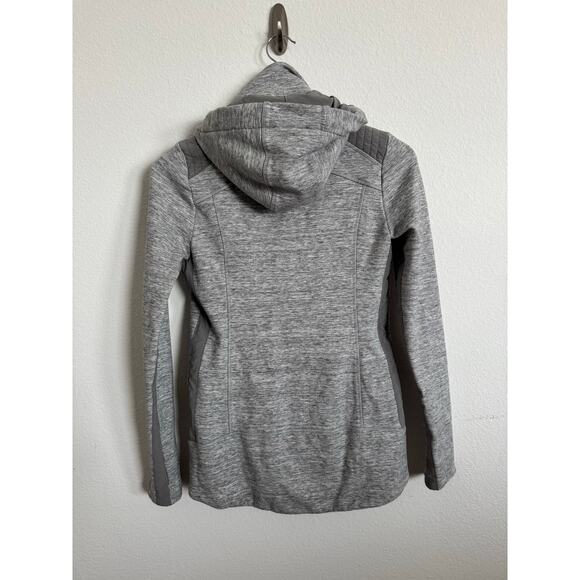 Athleta Womens Grey Hooded Full Zip Jacket Size Small Workout - Picture 3 of 7